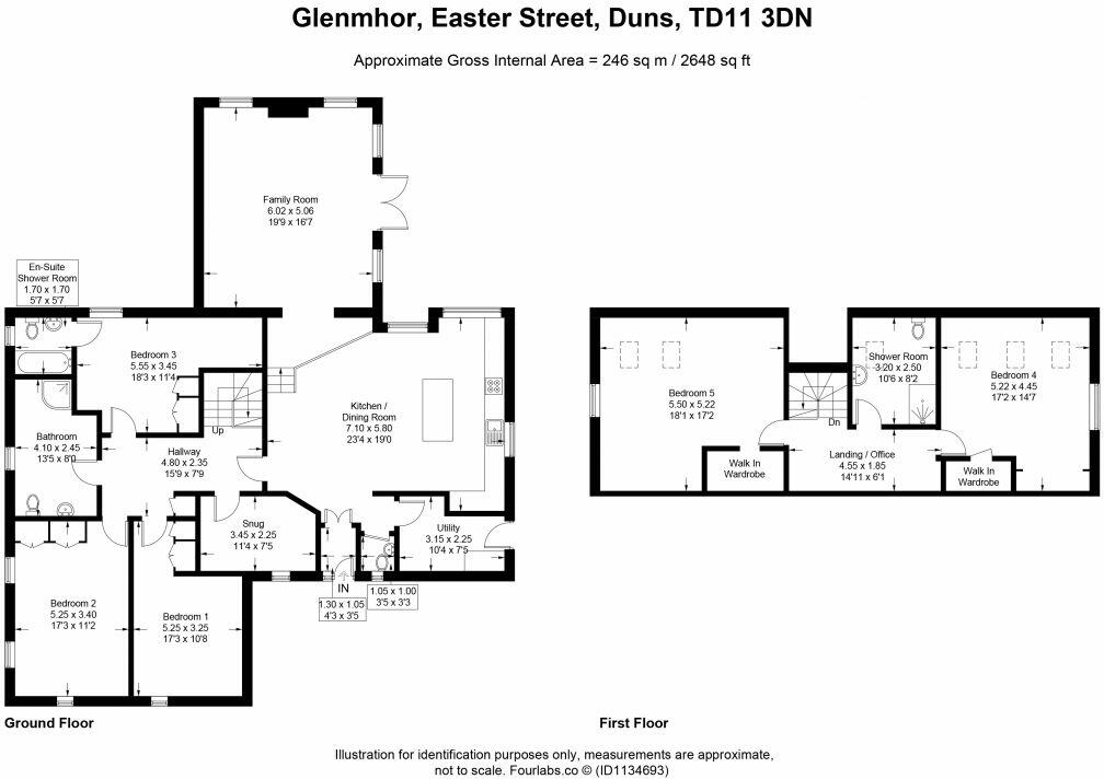Glenmhor, Easter Street, Duns, TD11 3DN floorplan