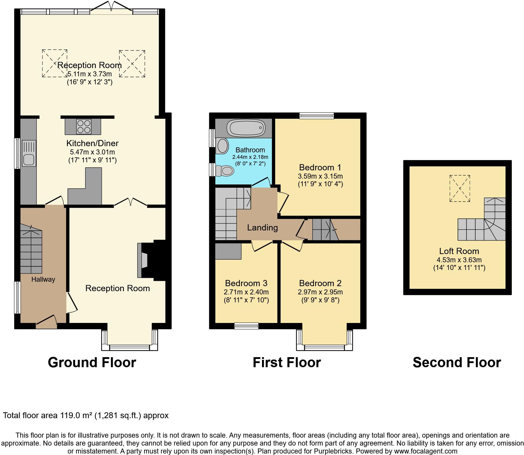 Merlin Road, Middlesbrough, TS3 floorplan