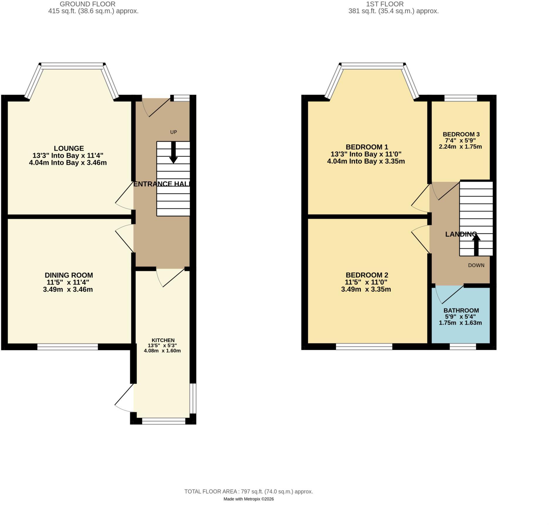 Marton Drive, Blackpool, FY4 3EU floorplan