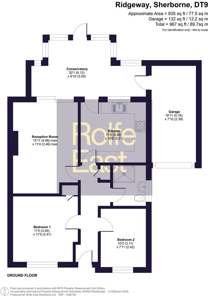 25, Ridgeway, Sherborne floorplan