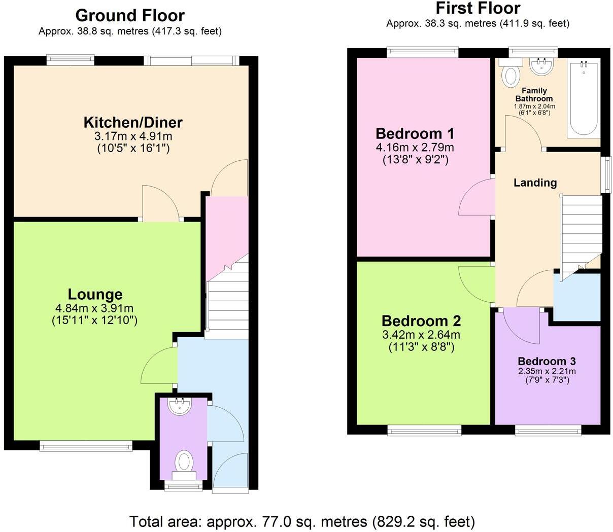 Field View, South Milford floorplan