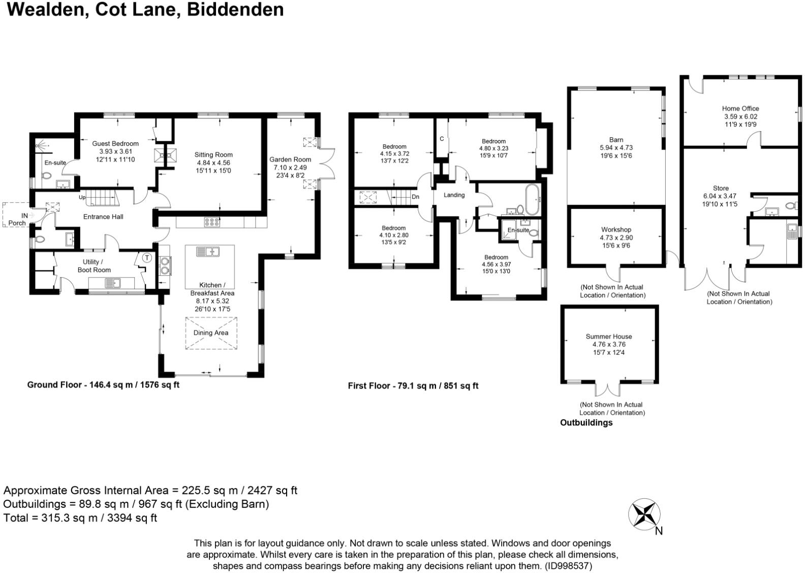Cot Lane, Biddenden, Ashford, Kent, TN27 floorplan