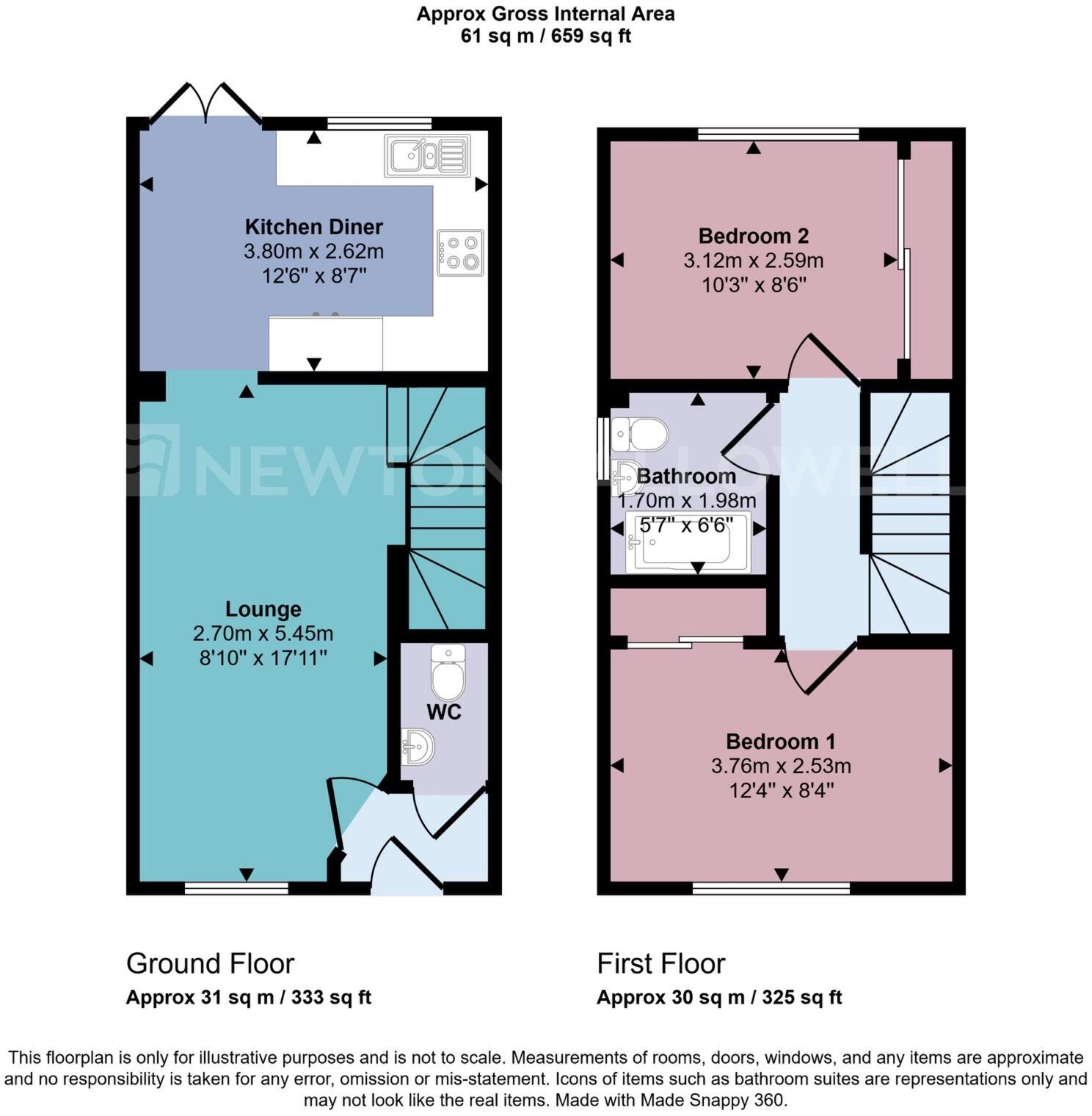 George Gadsby Mews, Hugglescote, LE67 floorplan
