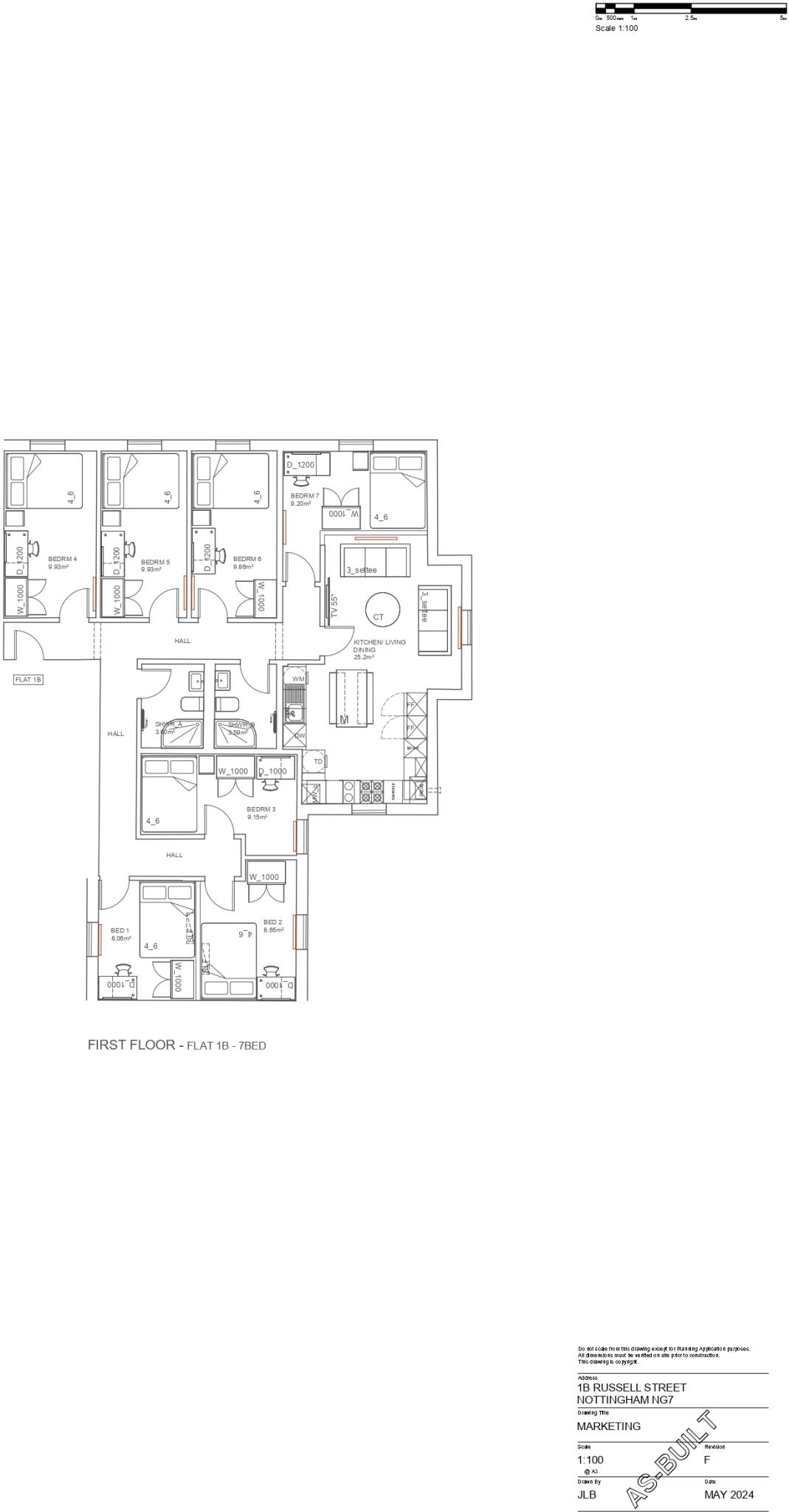 1b, Russell Street NG74FL floorplan