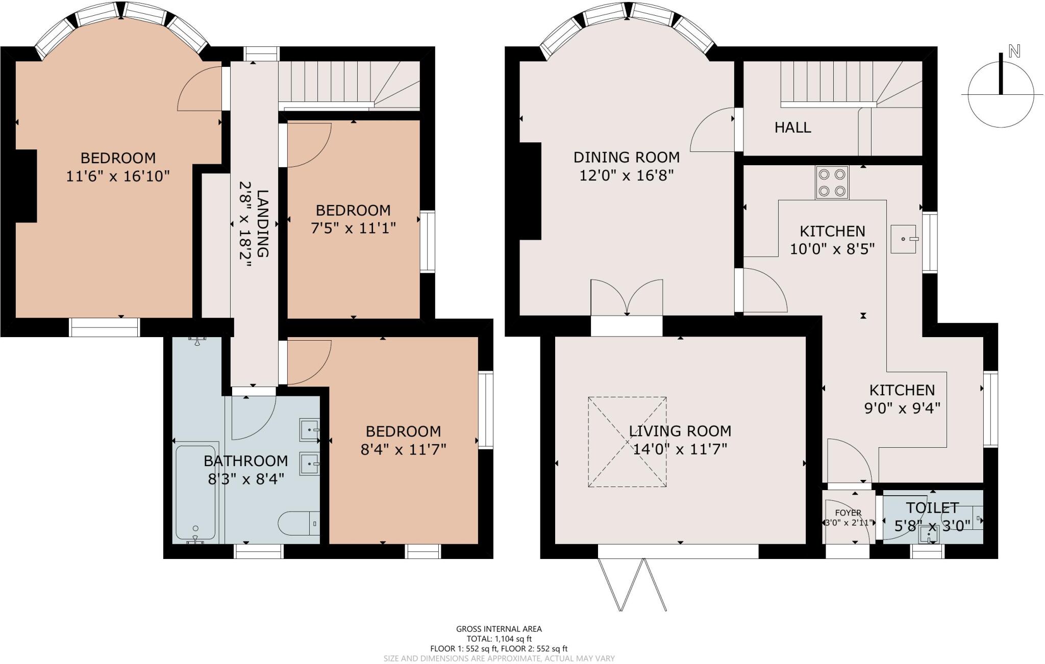 Woodland Road, Whitchurch, Cardiff, South Glamorgan, CF14 floorplan