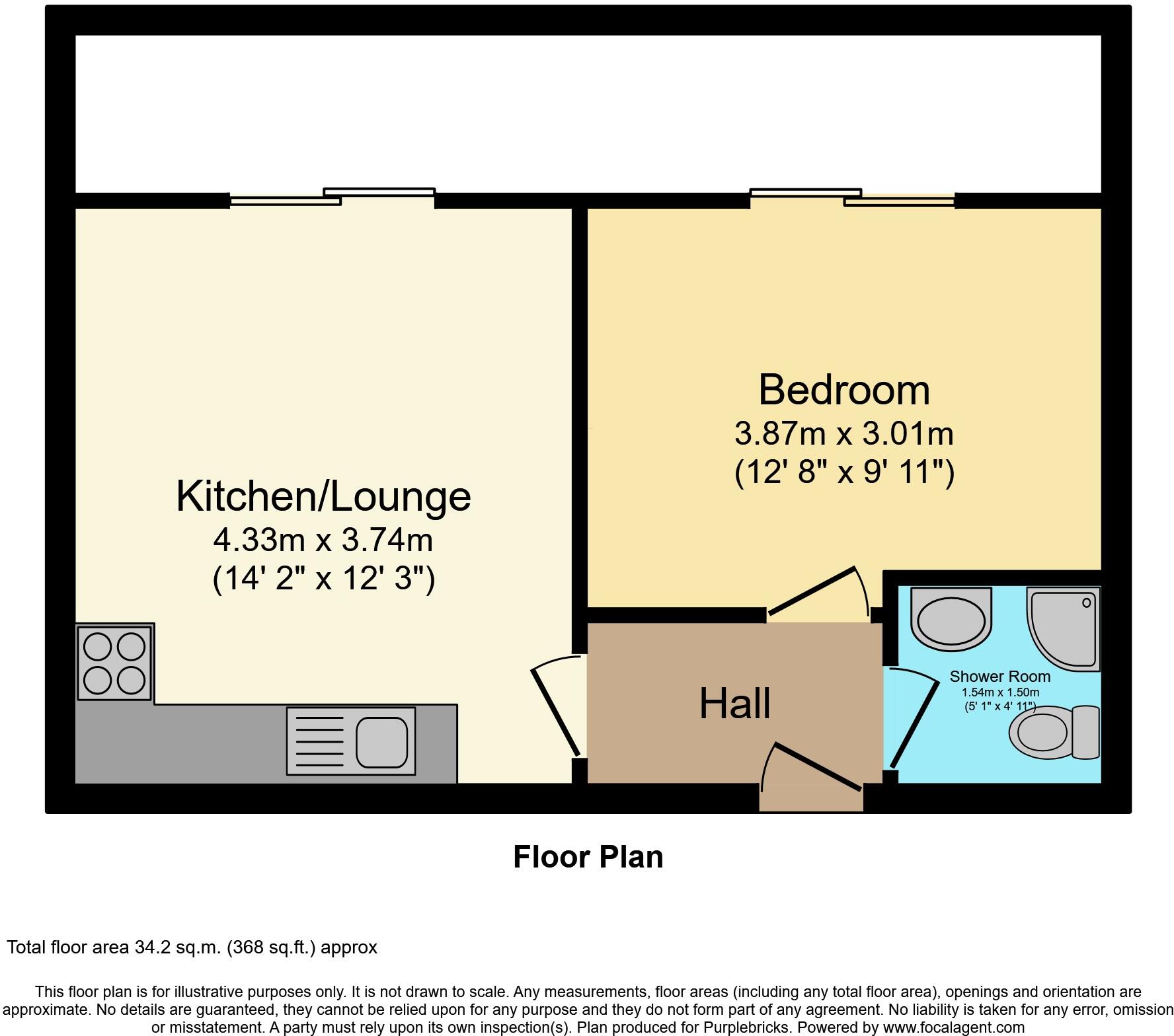 103 Halifax Road, Ripponden, HX6 floorplan