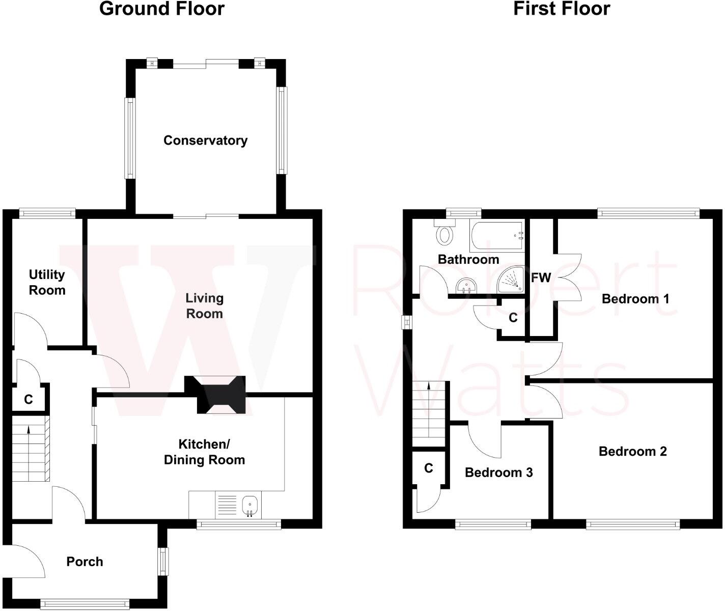 Kirkwall Drive, Holmewood, Bradford, West Yorkshire, BD4 floorplan