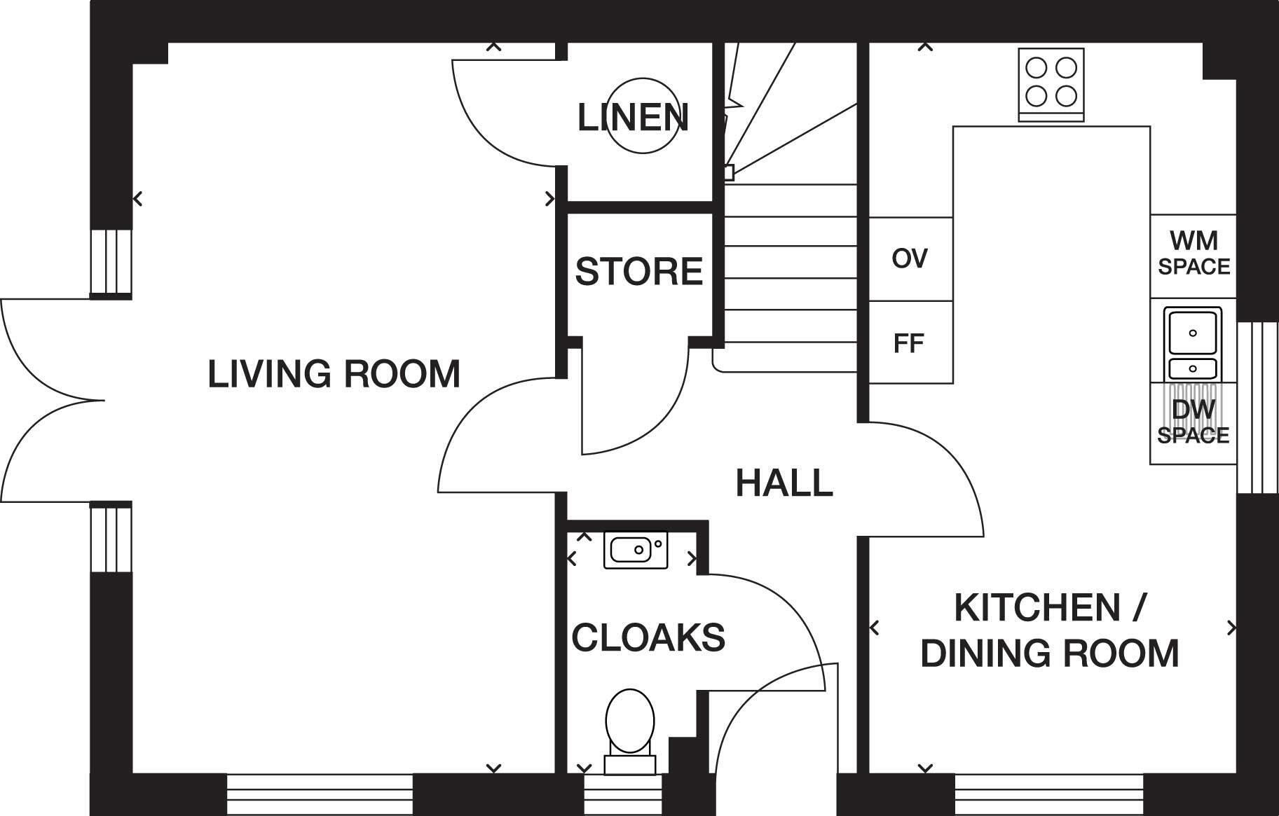 Hawker Way,
Winkleigh, 
EX19 8HZ floorplan