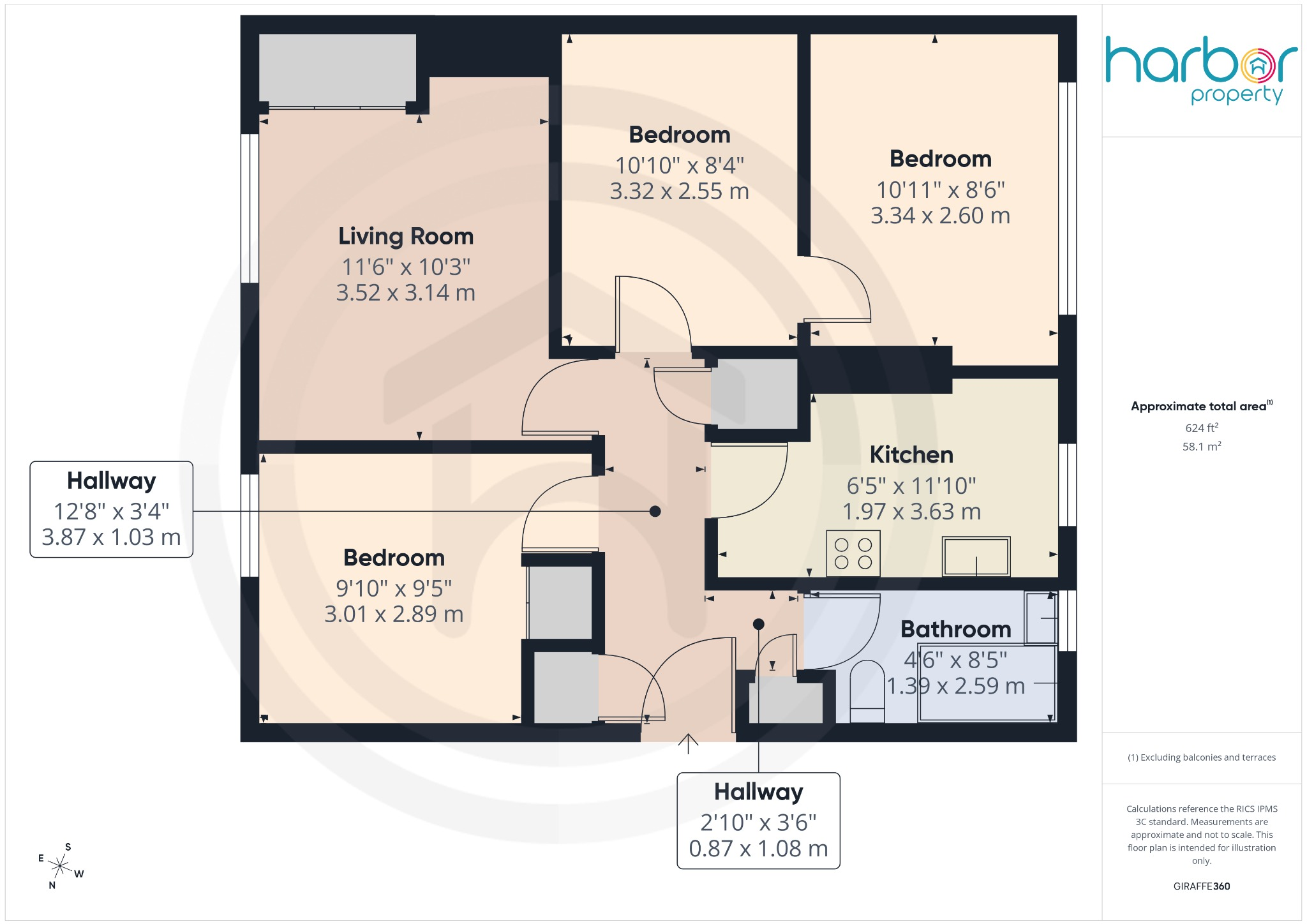 Denmilne Street, Glasgow, G34 9RH floorplan