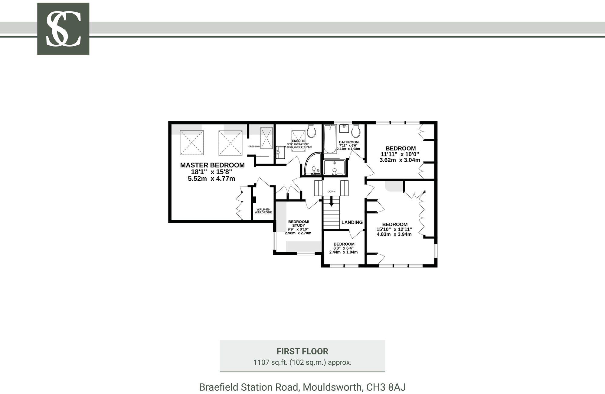 Braefield, Station Road, Mouldsworth, CH3 8AJ floorplan