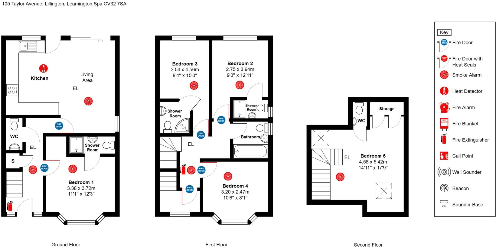 105 Taylor Avenue, CV32 7SA floorplan