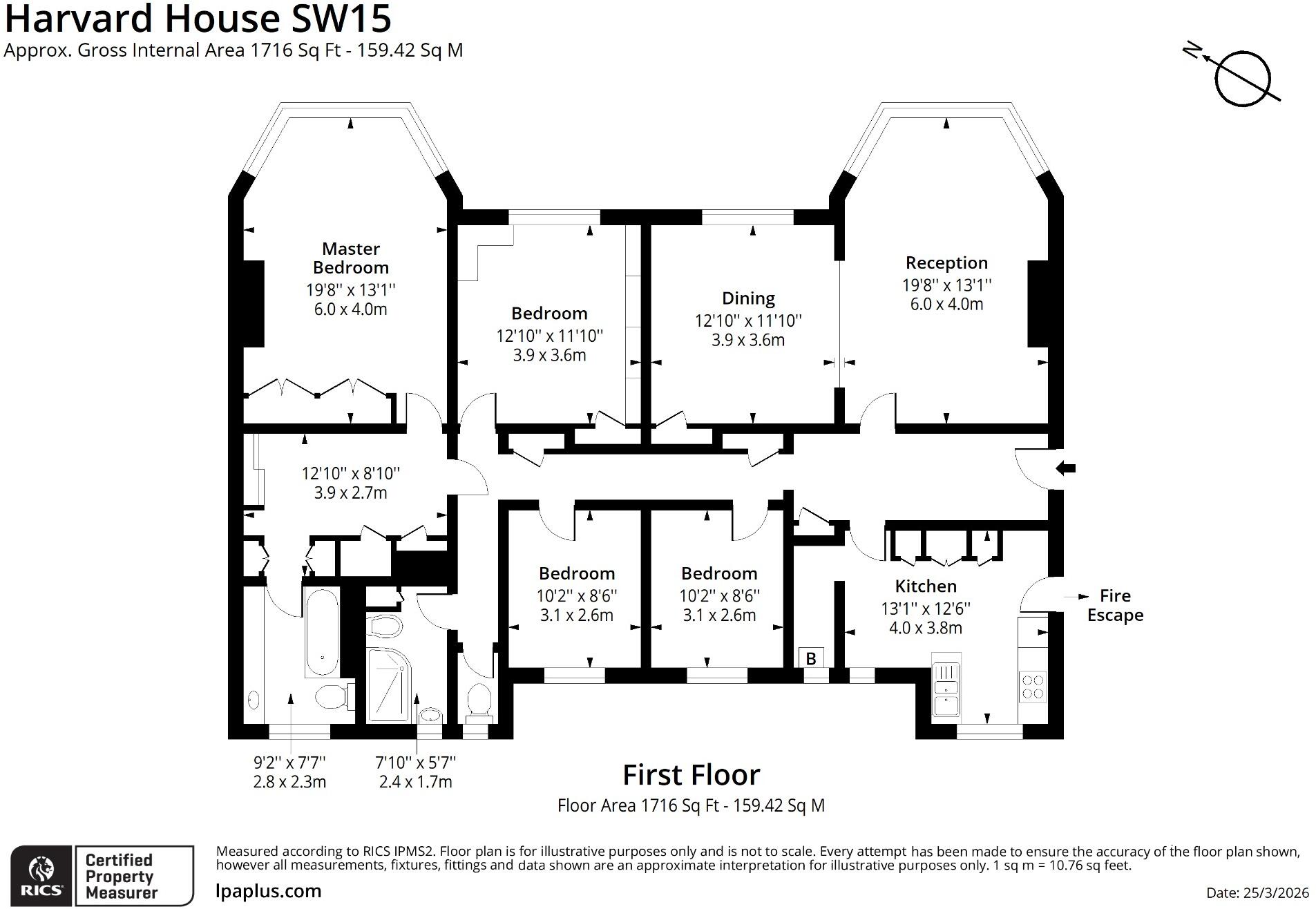 10 & 15 Harvard House, Manor Fields, Putney, London, SW15 floorplan