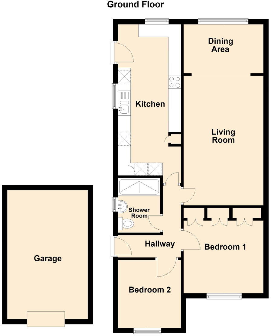Charlton Close Linton Swadlincote DE12 floorplan