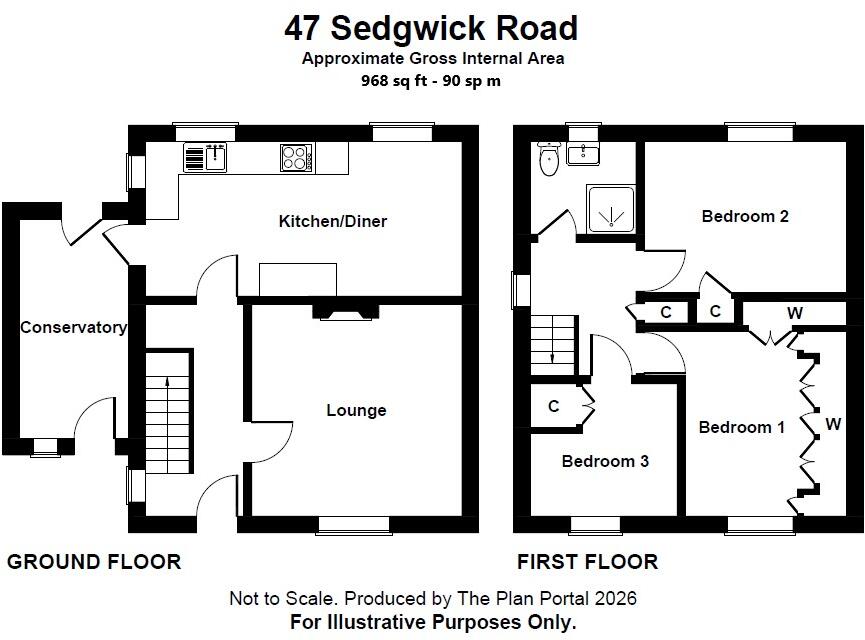 Sedgwick Road, Bishopstoke, Eastleigh, SO50 floorplan