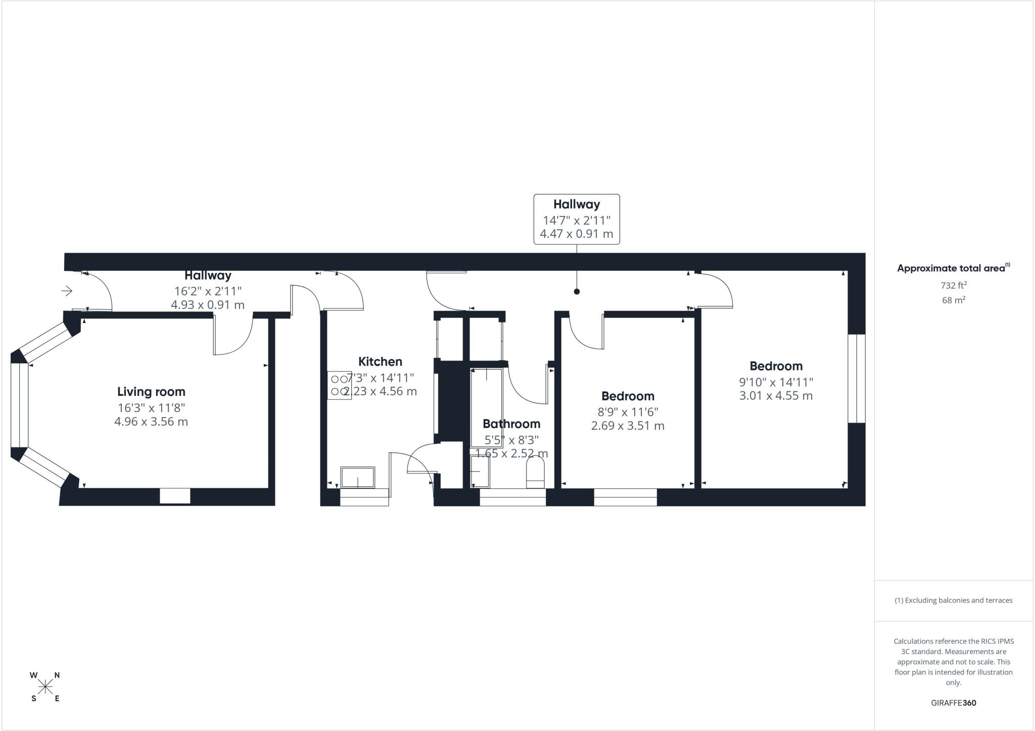 Bridle Dene, 943 Castle Lane East, Bournemouth, Dorset, BH7 floorplan