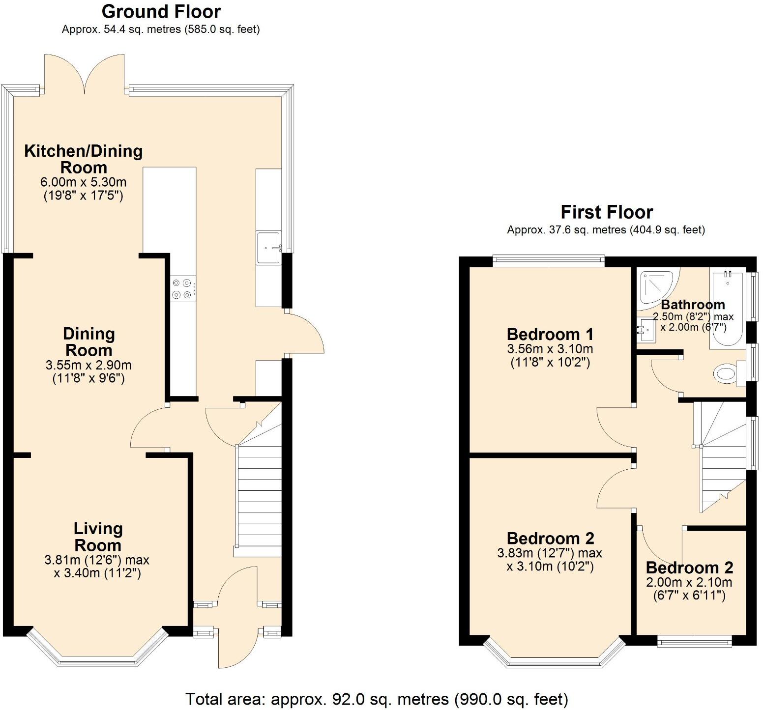 Beech Road, Sale, Greater Manchester, M33 floorplan