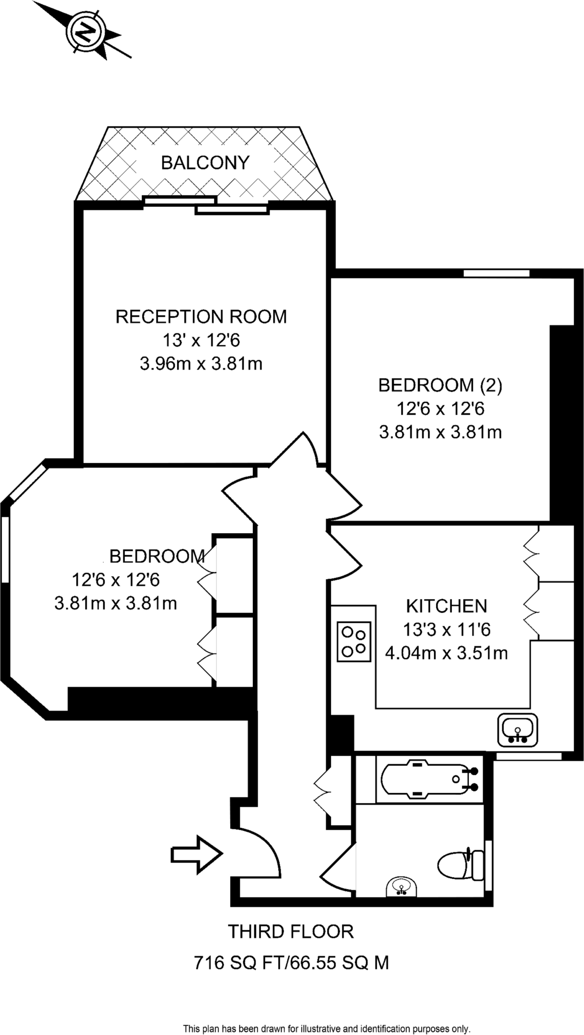 Queens Club Gardens, Barons Court, London, W14 floorplan