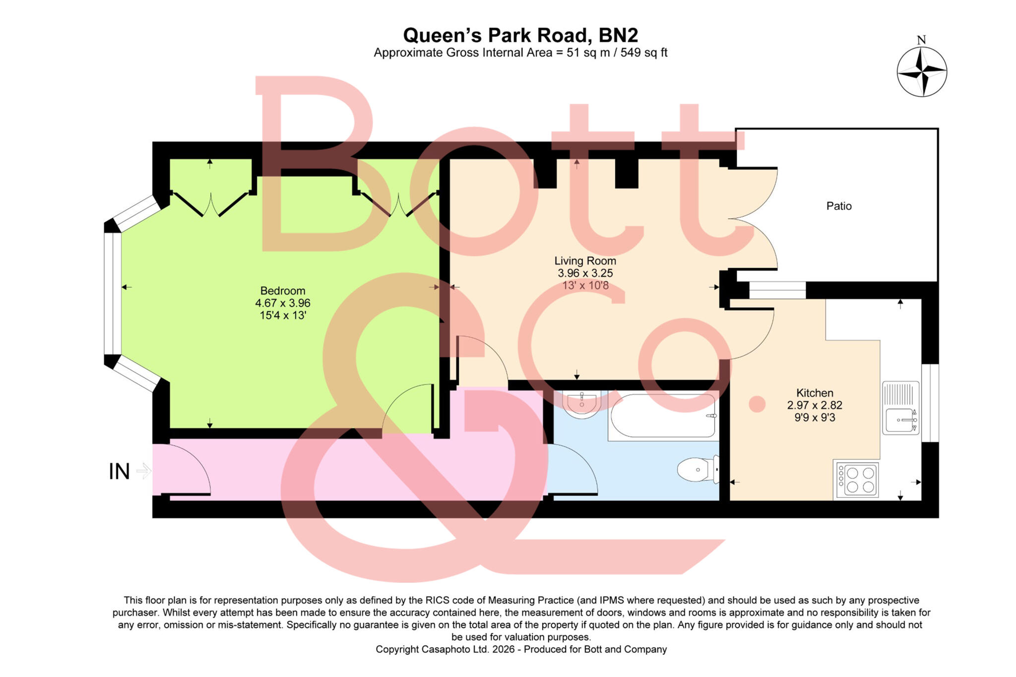 Queens Park Road, Brighton  floorplan