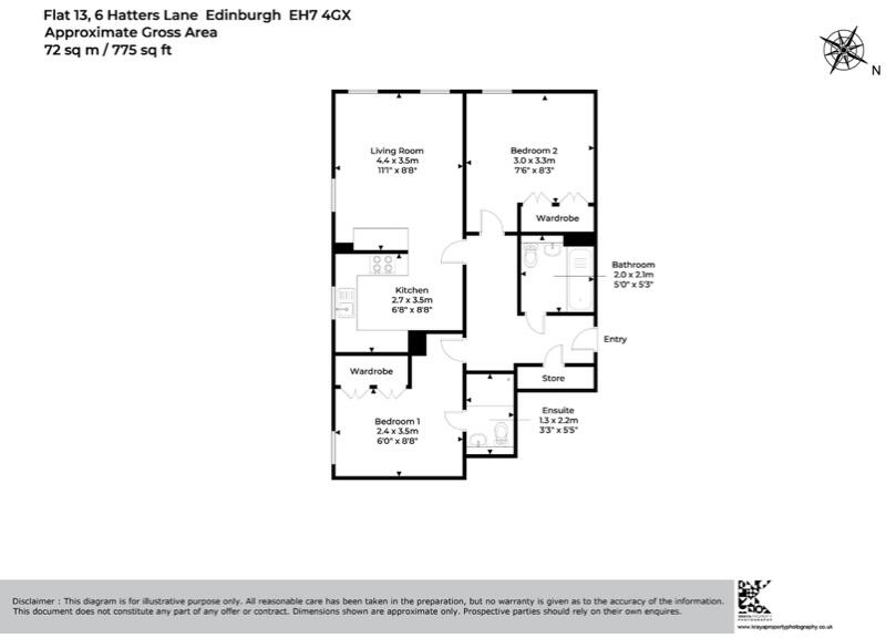 Hatters Lane, Edinburgh, Midlothian floorplan