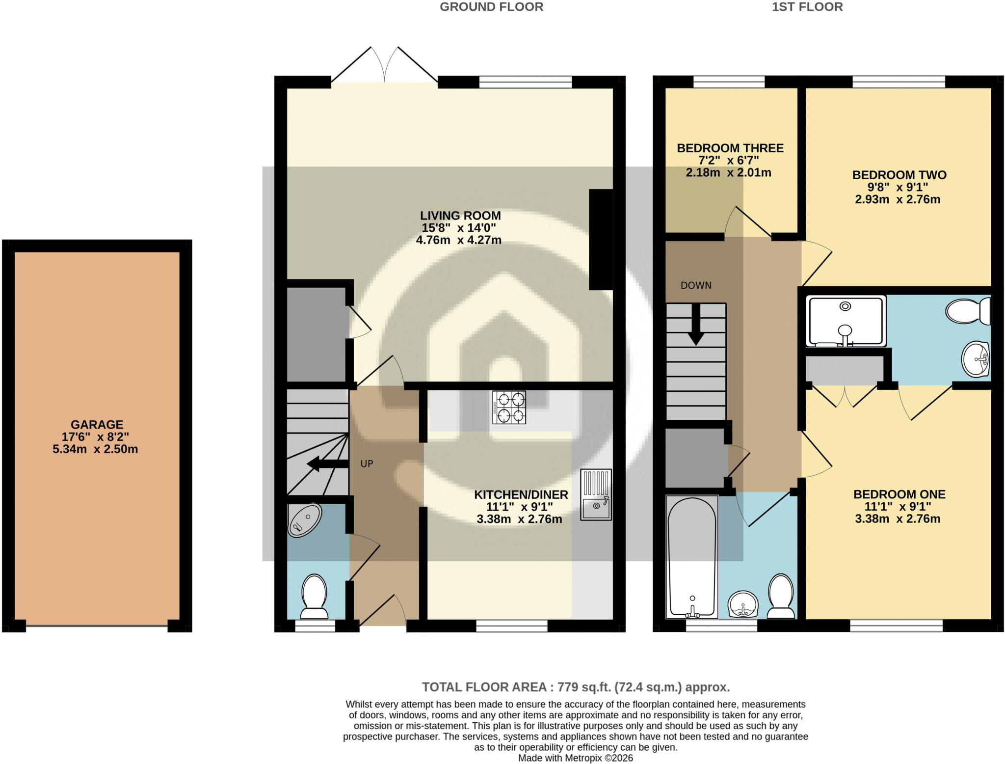 Chestnut Avenue, Bromham, MK43 floorplan