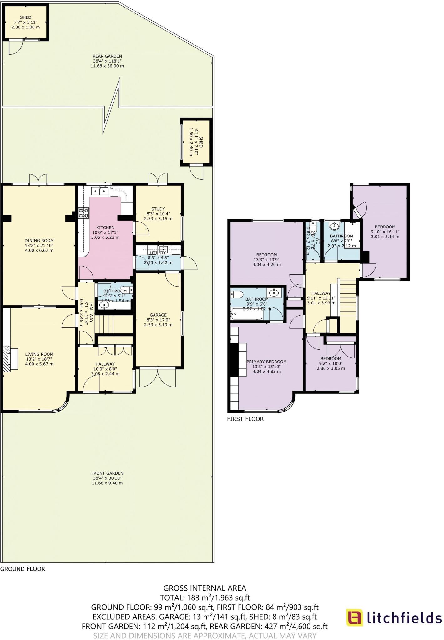 Brim Hill, Hampstead Garden Suburb, N2 floorplan