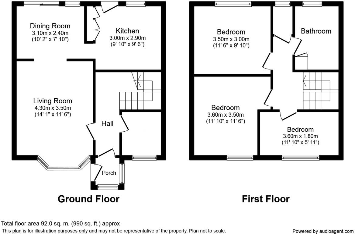 Cae Glas, Colwyn Bay, Conwy, LL29 floorplan