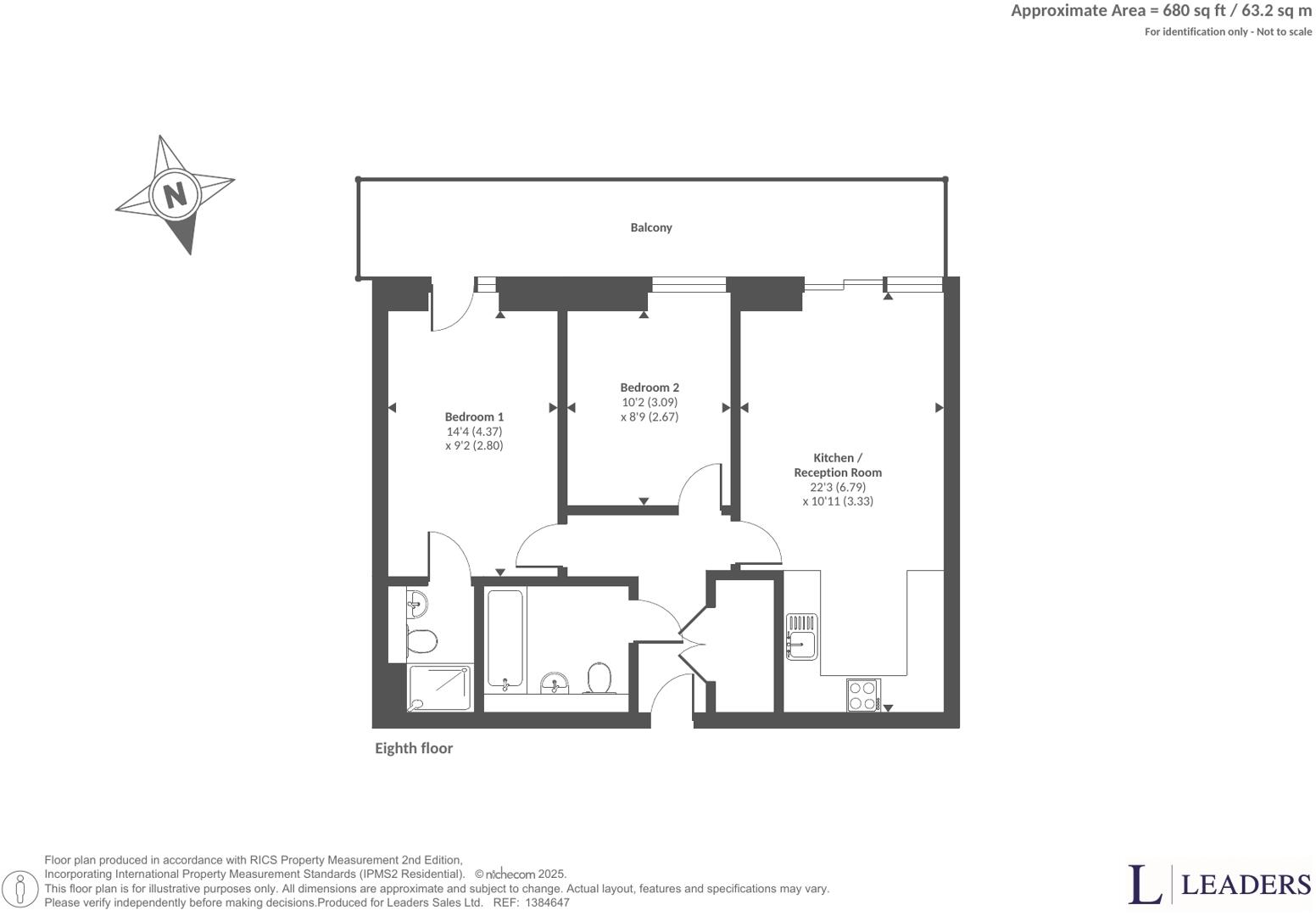 Kelso Place, Manchester, Greater Manchester floorplan