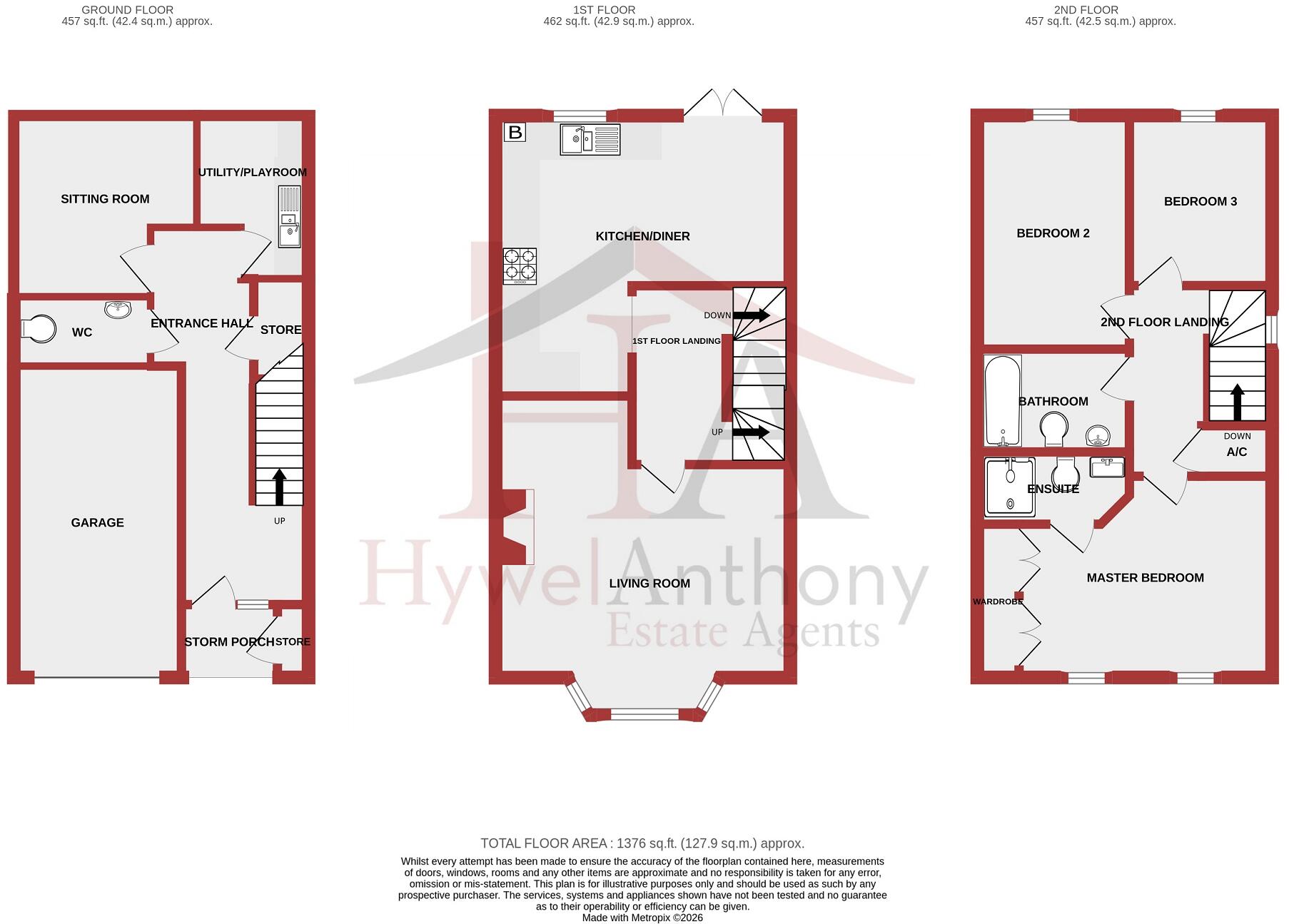Dan Y Graig Heights, Talbot Green, Pontyclun, Rhondda Cynon Taff. CF72 8FD floorplan