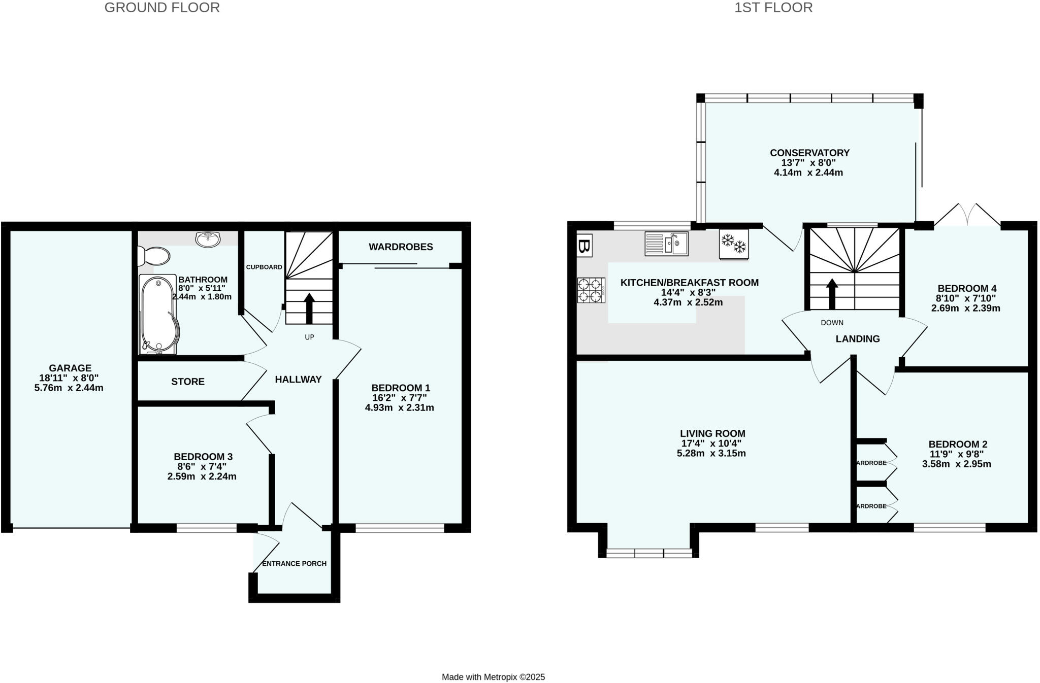 Elliott Close, Exeter, Devon floorplan