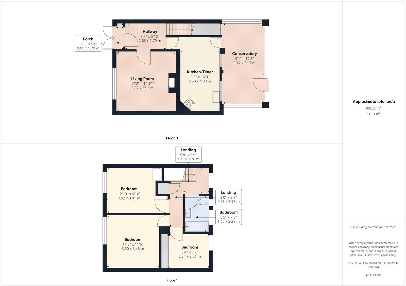 Whittington Road, Hutton, Brentwood, Essex, CM13 floorplan
