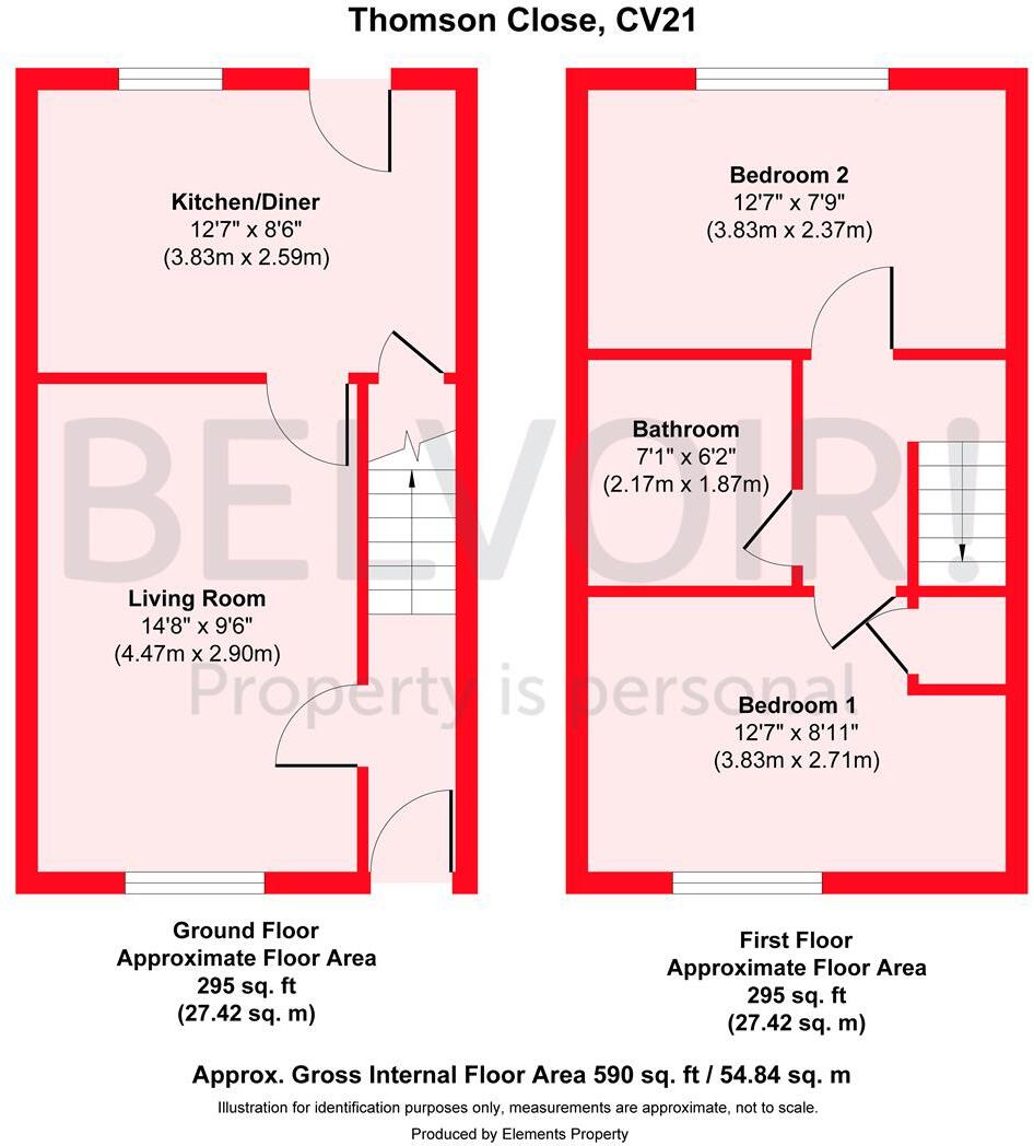 Thomson Close, Rugby floorplan