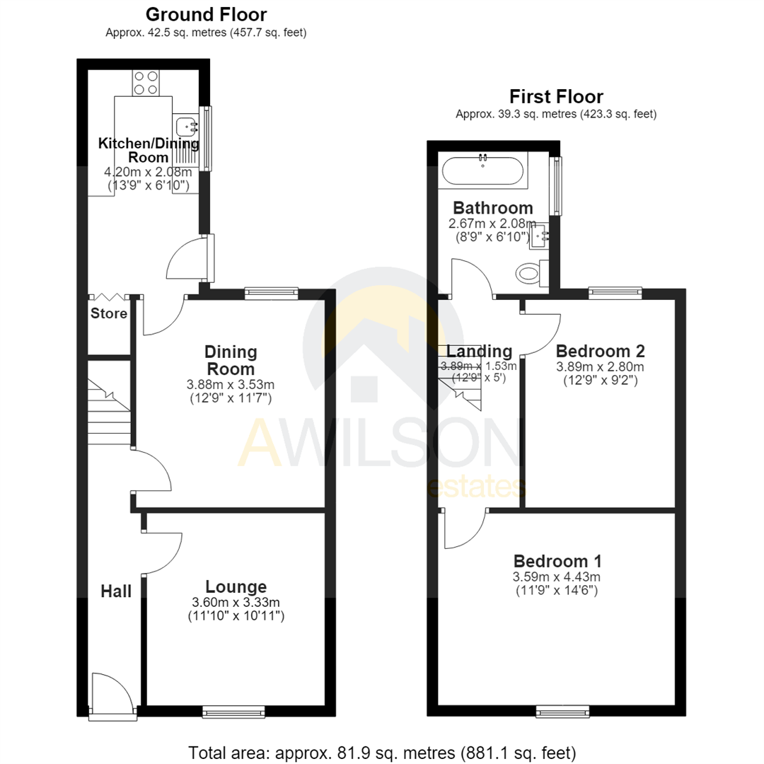Mount Pleasant Street, Audenshaw floorplan