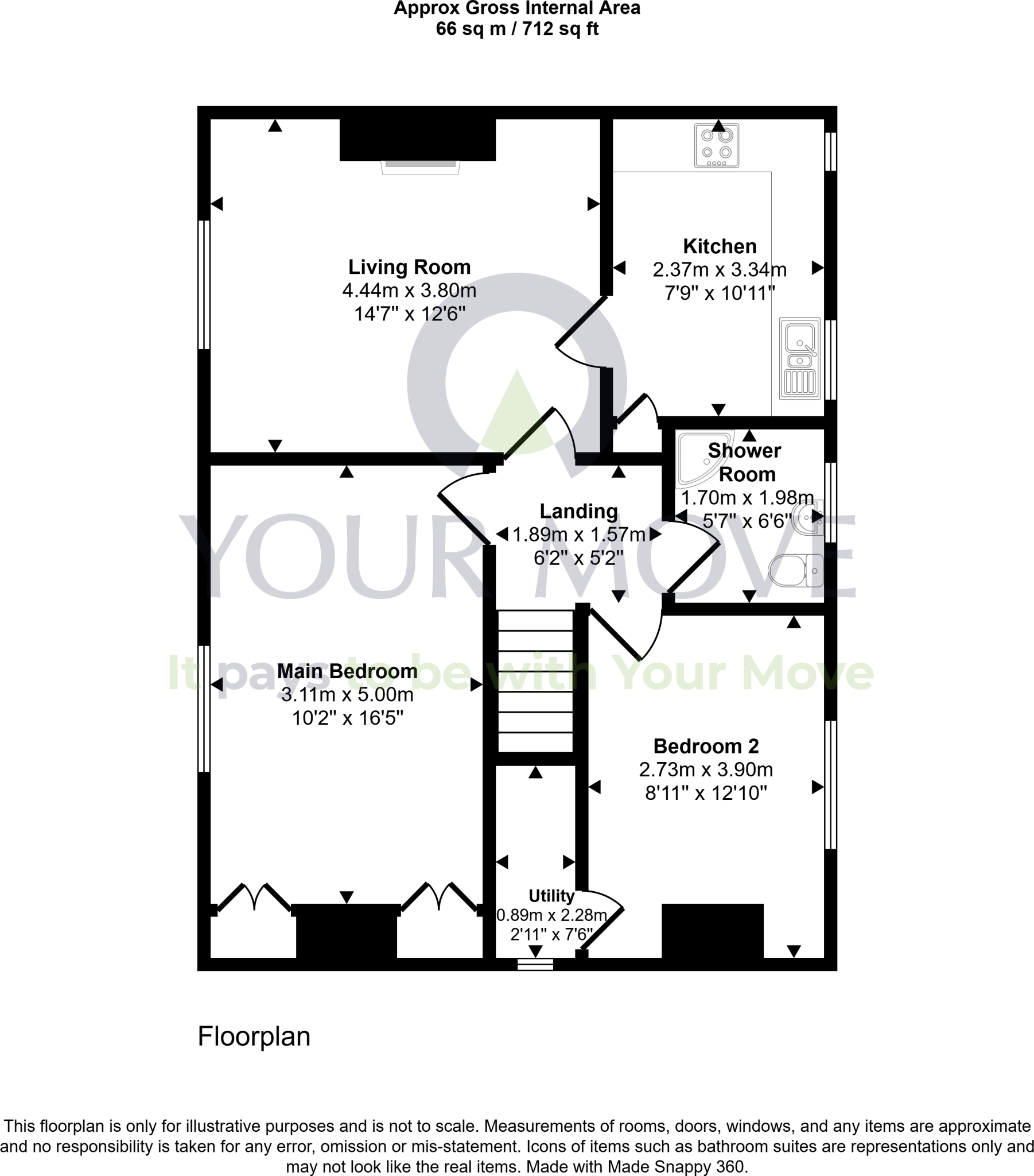 Noran Avenue, Dundee, Angus, DD4 floorplan