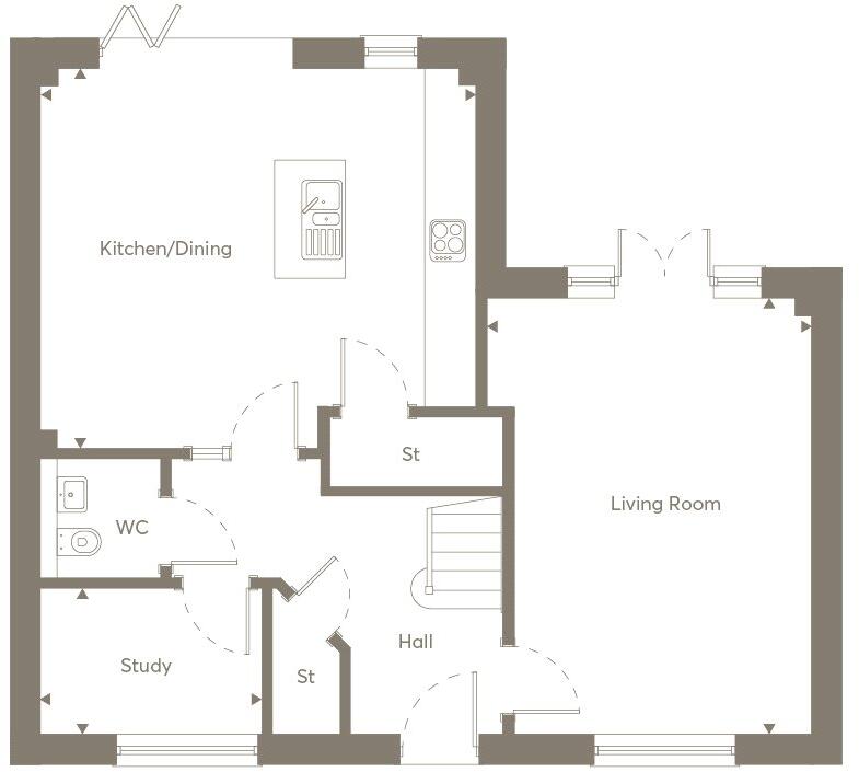 221 Ellenbrook, Stow Road, Moreton-In-Marsh, Gloucestershire, GL56 floorplan