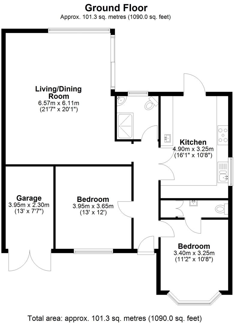 Grosvenor Road, Staines-upon-Thames, Surrey, TW18 floorplan
