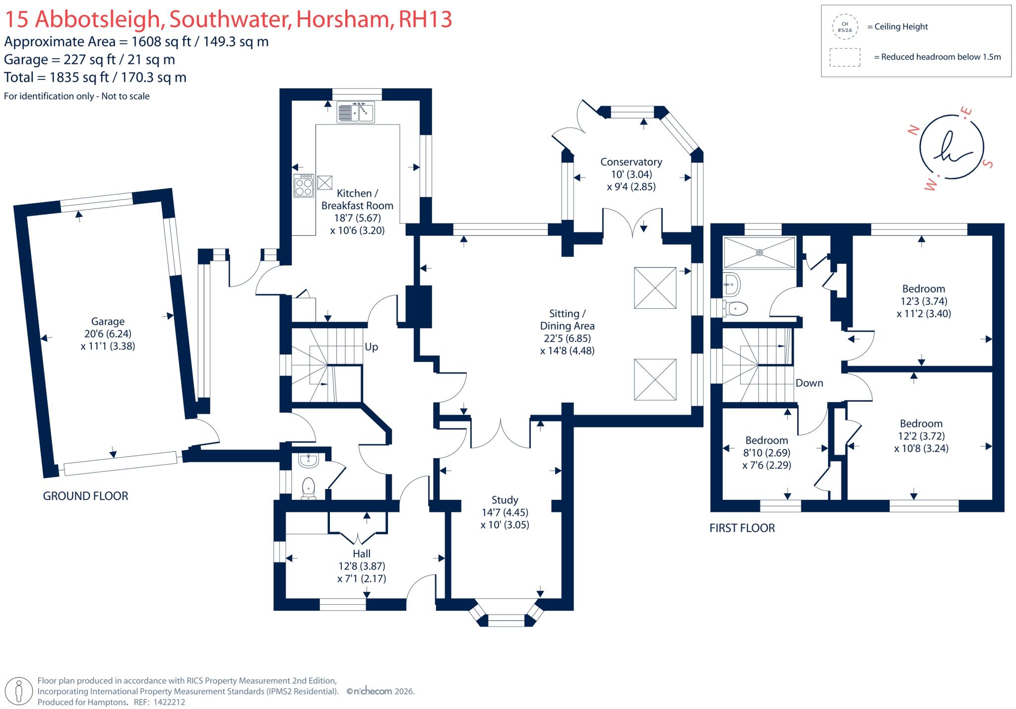 Abbotsleigh, Southwater, RH13 floorplan