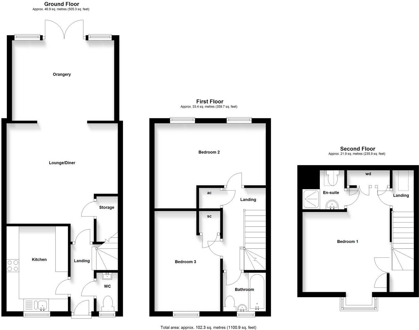 Mendip Way, Stevenage floorplan
