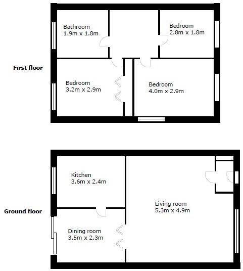 Connaught Road, Rayleigh, Essex, SS6 floorplan