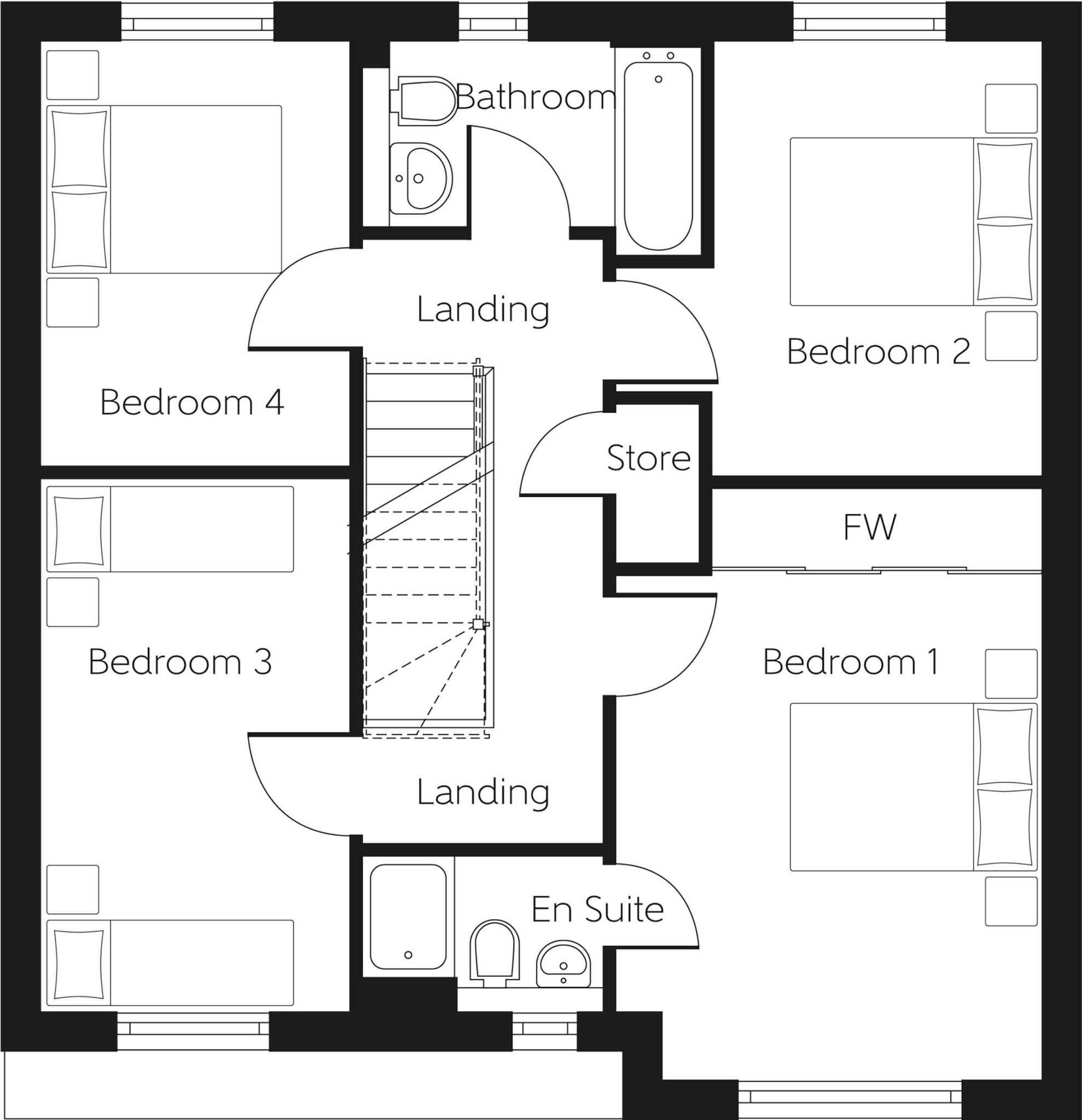off Montgomerie Park Drive, 
Irvine,
Ayrshire
KA11 2FY floorplan