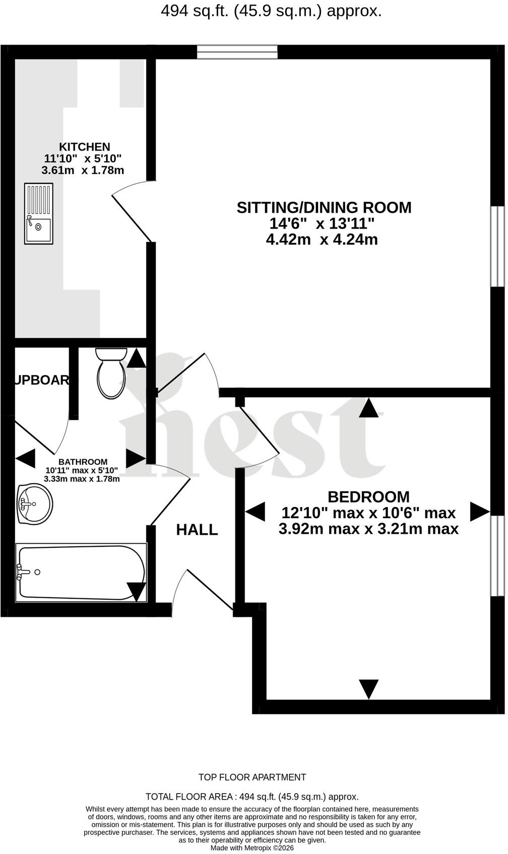 31, Cobham Road, Blandford Forum, Dorset floorplan