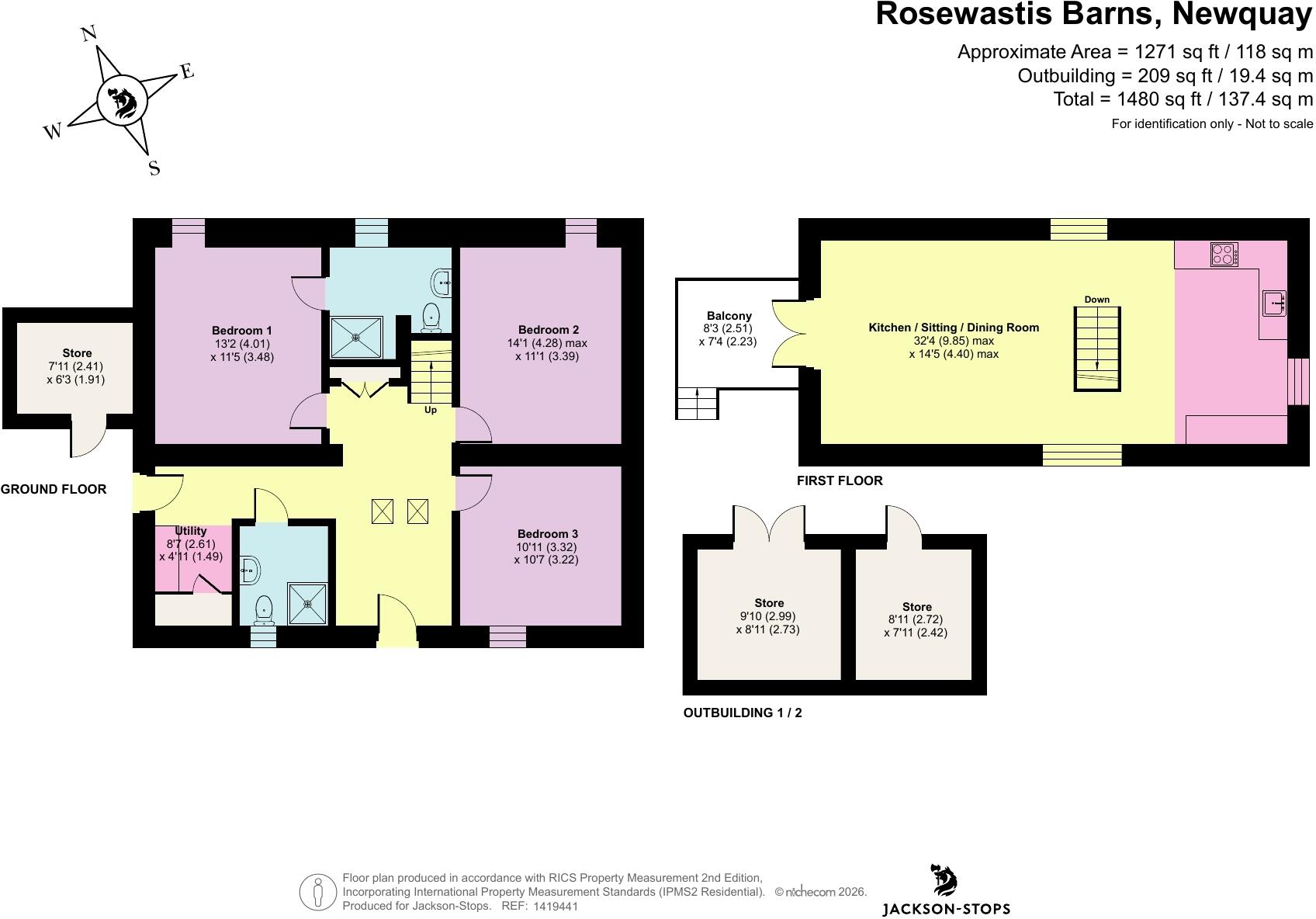 Rosewastis Barns, Rosewastis, Newquay, Cornwall, TR8 floorplan