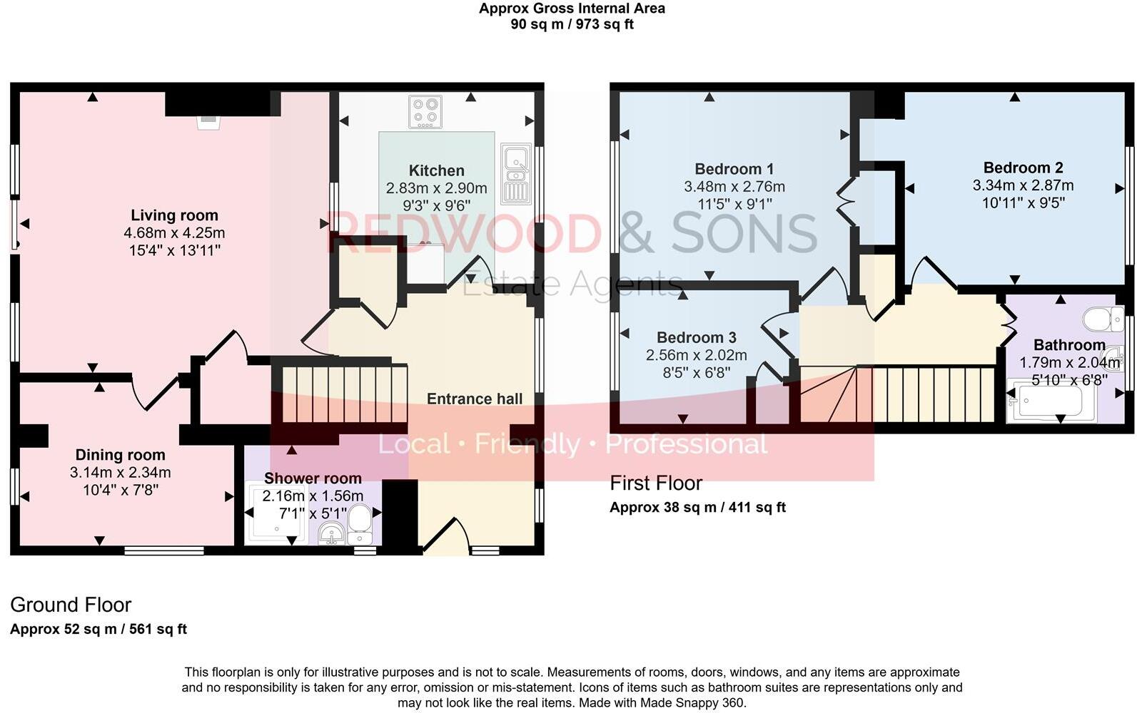 Orchard Way, Barnham floorplan