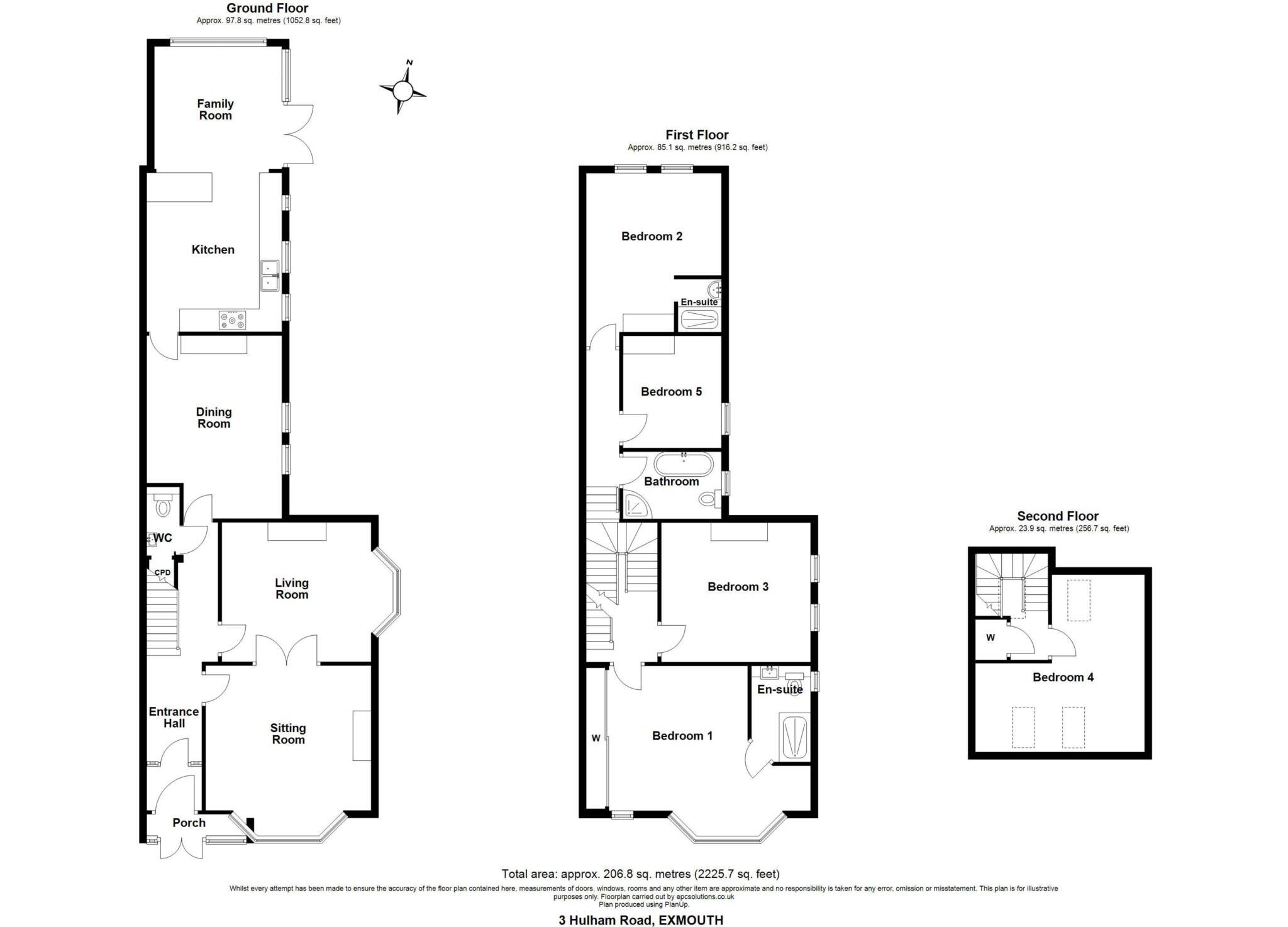 Hulham Road, Exmouth floorplan