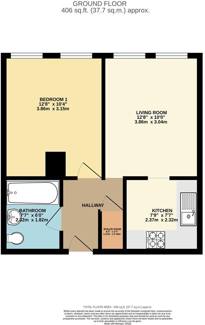 Garth Road, Bangor floorplan