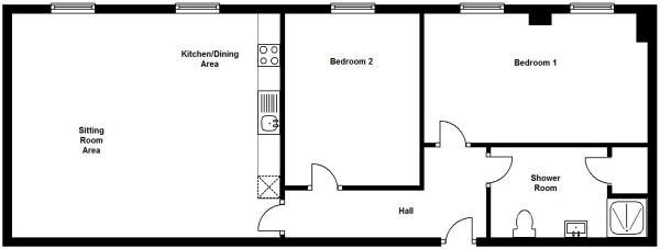 5 Priory Chambers, PRIORY LANE, St. Neots, PE19 floorplan