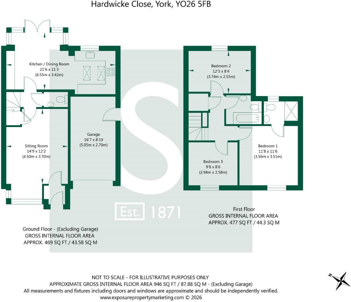 Hardwicke Close, York floorplan
