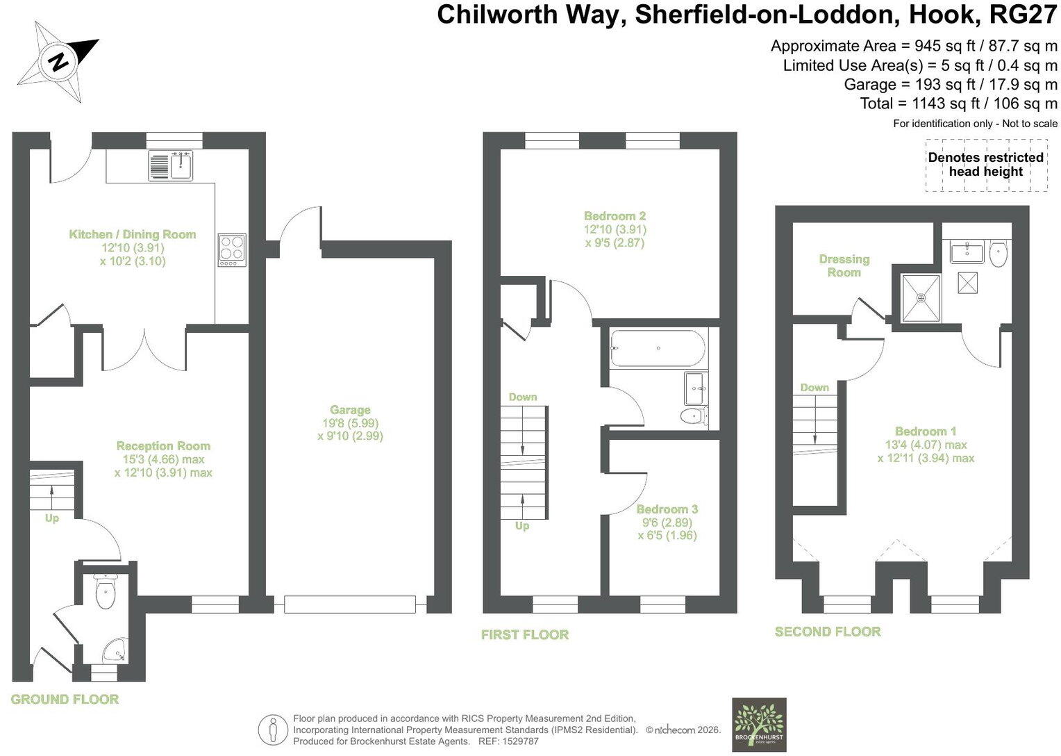Chilworth Way, Sherfield-on-Loddon, RG27 0FD floorplan