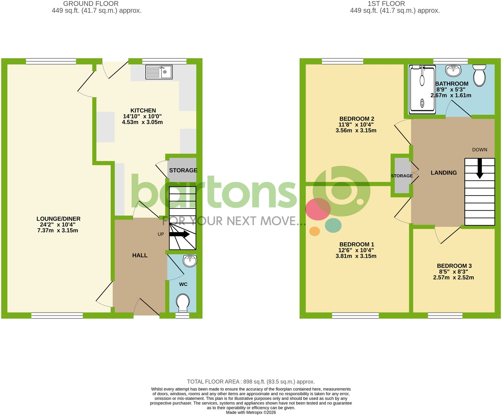 Whitegate Walk, Rotherham, S61 floorplan