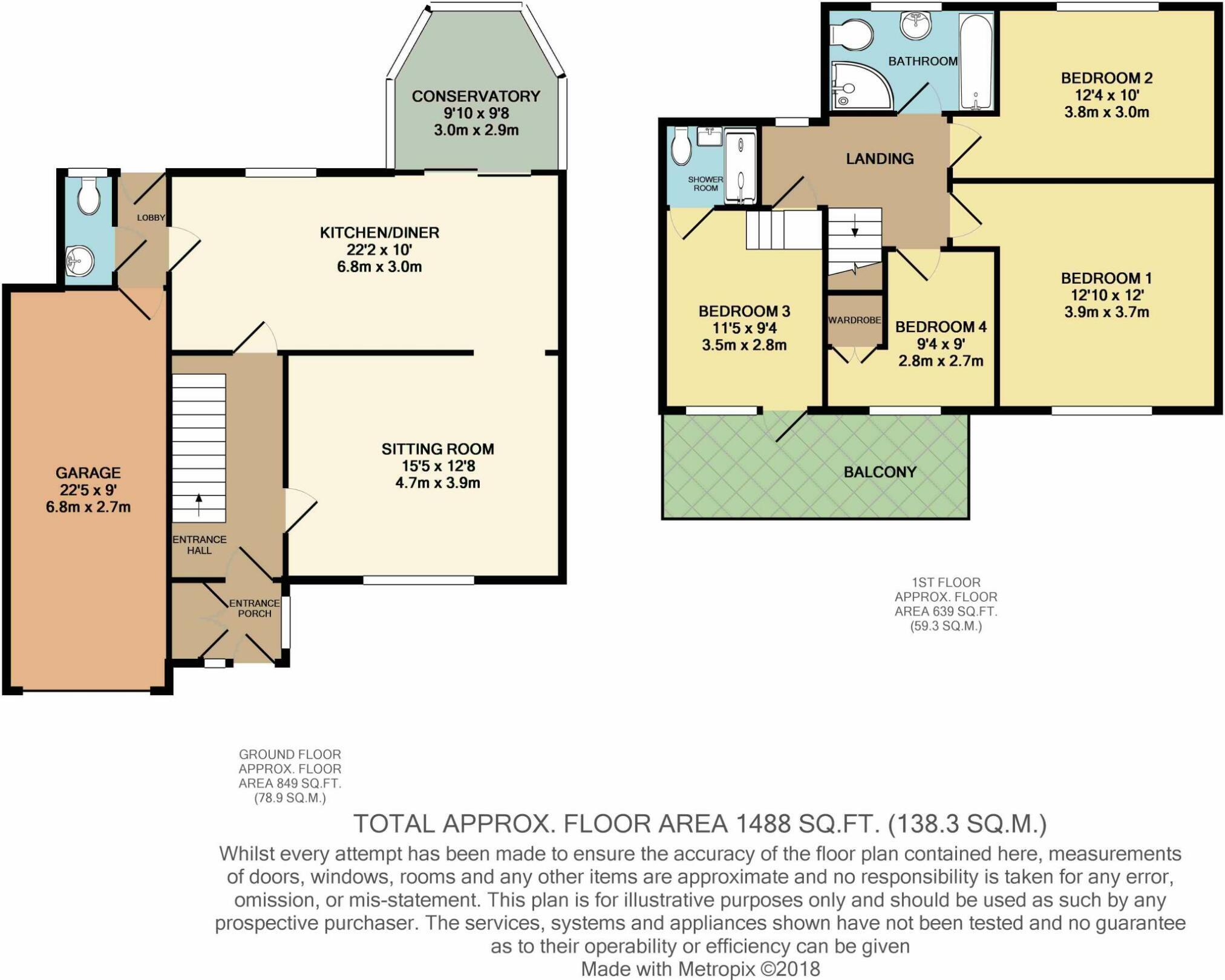 Masefield Crescent, ABINGDON, OX14 floorplan