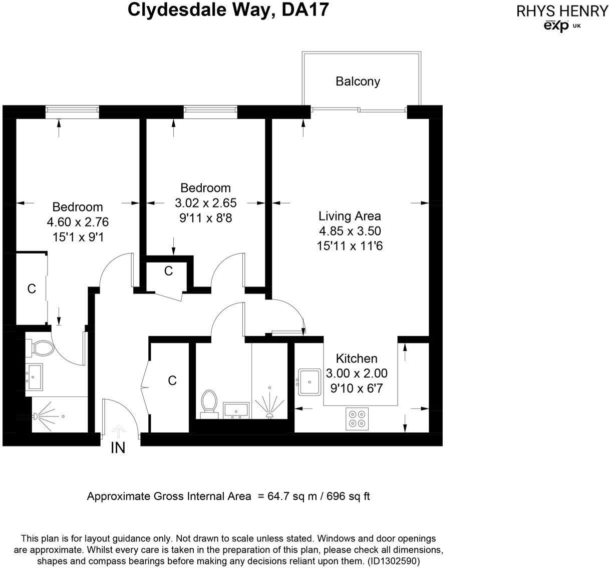 Hackney House, Clydesdale Way, DA17 6FH floorplan